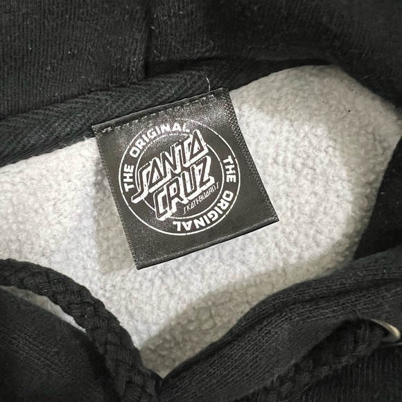 Santa Cruz skateboards authentic original hoodie gray black men’s XL sweatshirt - Picture 5 of 5